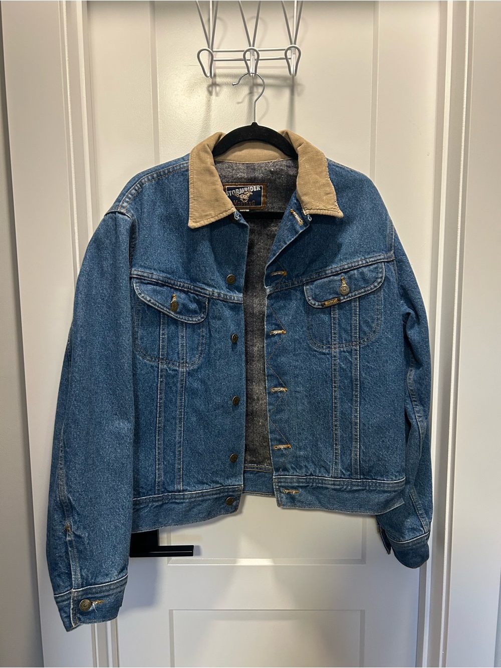 Vintage 90’s Stormrider Mustang Wool Lined Denim Jacket